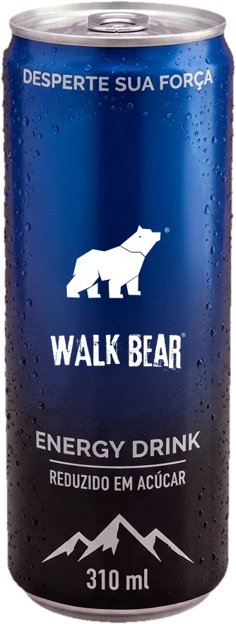 Lata Walk Bear Energy Drink Reduzido em Açúcar 310 ml